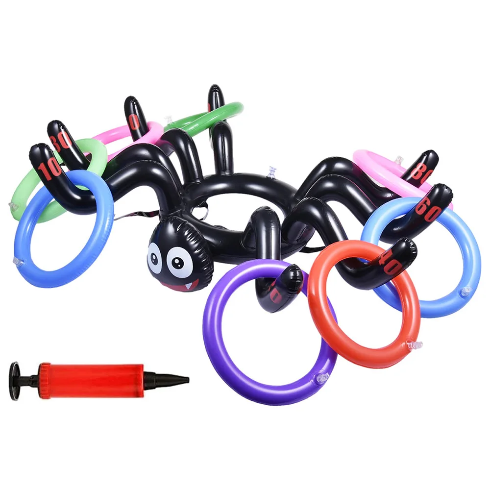 Надувной паук бассейн кольцо бросать игра плавающее игрушка для вечерние