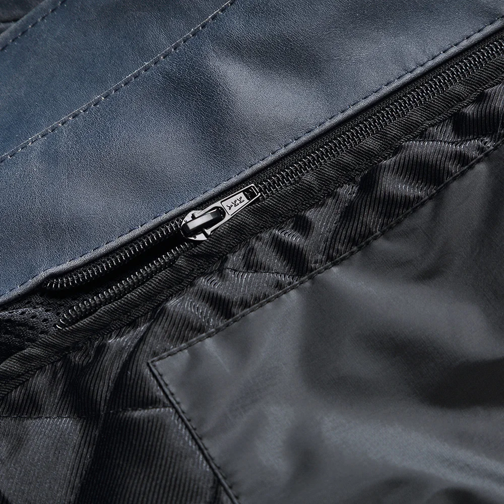 

KERAKOLL Motorcycle Jacket Classical Retro Leather Men Moto Jacket Windproof Jaqueta Motociclista Removable Lining CE Protect
