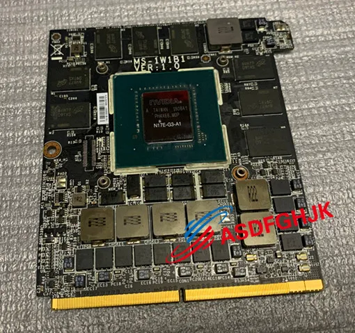 

Original GTX 1080 8GB N17E-G3-A1 MS-1W1B1 FOR MSI gt72vr GT83VR GT73VR graphics board Fully tested