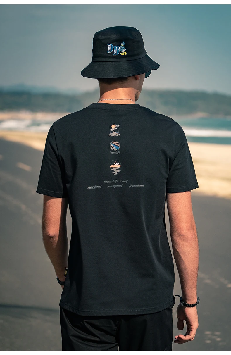 

YTX973 2021 new ins tide brand youth creative summer printing half-sleeved T-shirt men