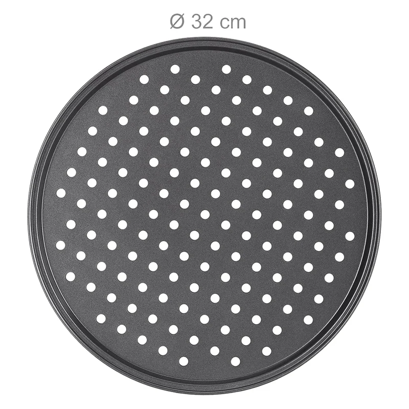 

Set Of 4 Pizza Tray, Round Perforated Non-Stick Pizza and Tarte, Crispy Tray, Pizza Pans 32 Cm, Pizza Baking Tray