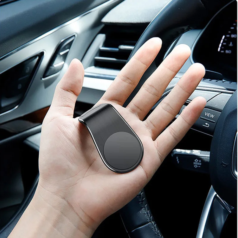 Магнитный автомобильный держатель для телефона l образный на вентиляционное