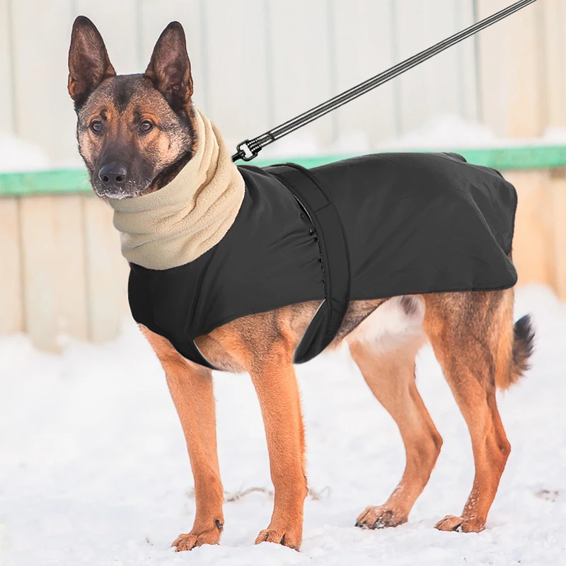 Водонепроницаемая куртка для собак зимняя теплая хлопковая одежда домашних