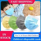 50 шт в наборе, детские хирургические маски 3 Слои одноразовые ребенка маска для лица с изображением рта антивирусные маски защитные гигиены медицинская хирургическая маска для детей