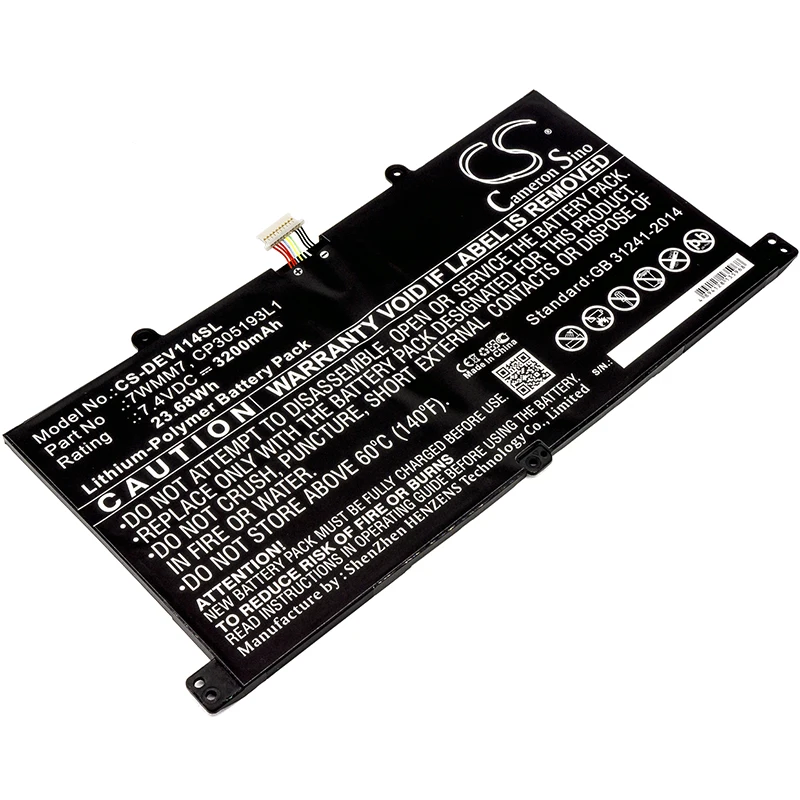 Обновленная батарея Cameron Sino для DELL CFC6C D1R74 Venue 11 Pro Keyboard Dock | Мобильные телефоны и