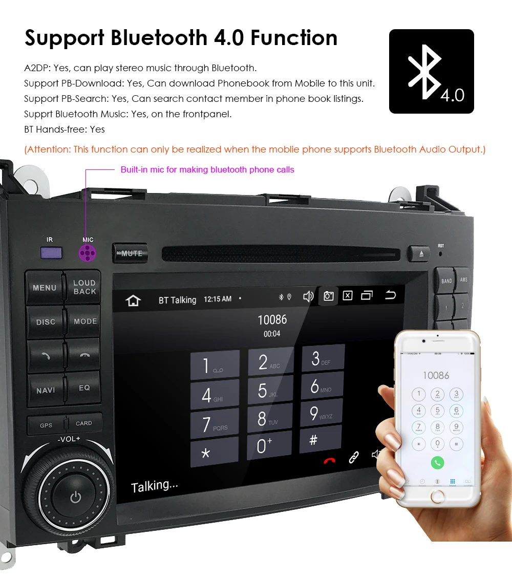 2din Android9.0 CarDVD gps головное устройство для Mercedes Benz B200 A B Class W169 W245 Viano Vito W639 Sprinter W906 4G Bluetooth радио