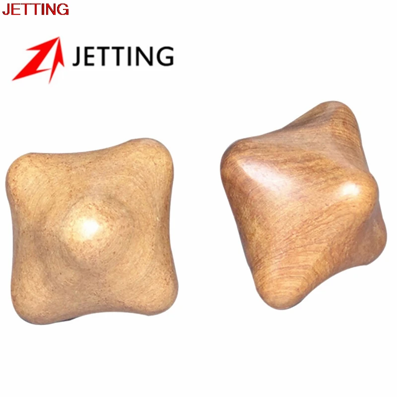 

1pc/2Pcs Vietnamese Fragrant Wood Hexagonal Ball Hand Massager Active Scraping Clear The Lymphatic Drainage