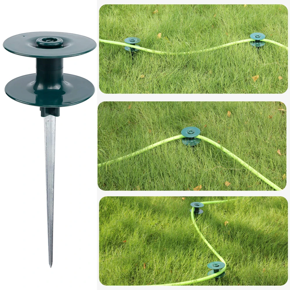 

Hose Guide Zinced Spike High-strength Garden Lawn Wind Pipe Retractable Durable ABS+zinc Alloy Plant Protection