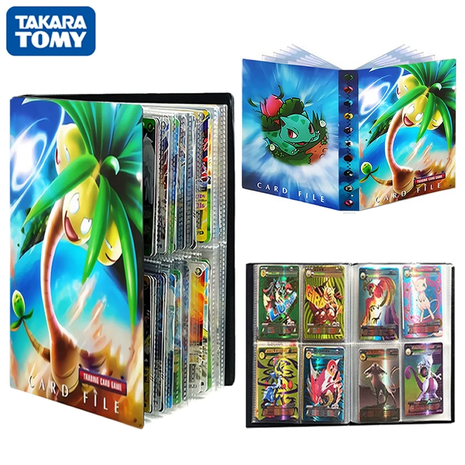 

TAKARA TOMY 240PCS Pokemon Cards Album Book Cool Game Card EX GX Folder Kawaii Cartoon Anime Exeggutor Collection Binder Toys