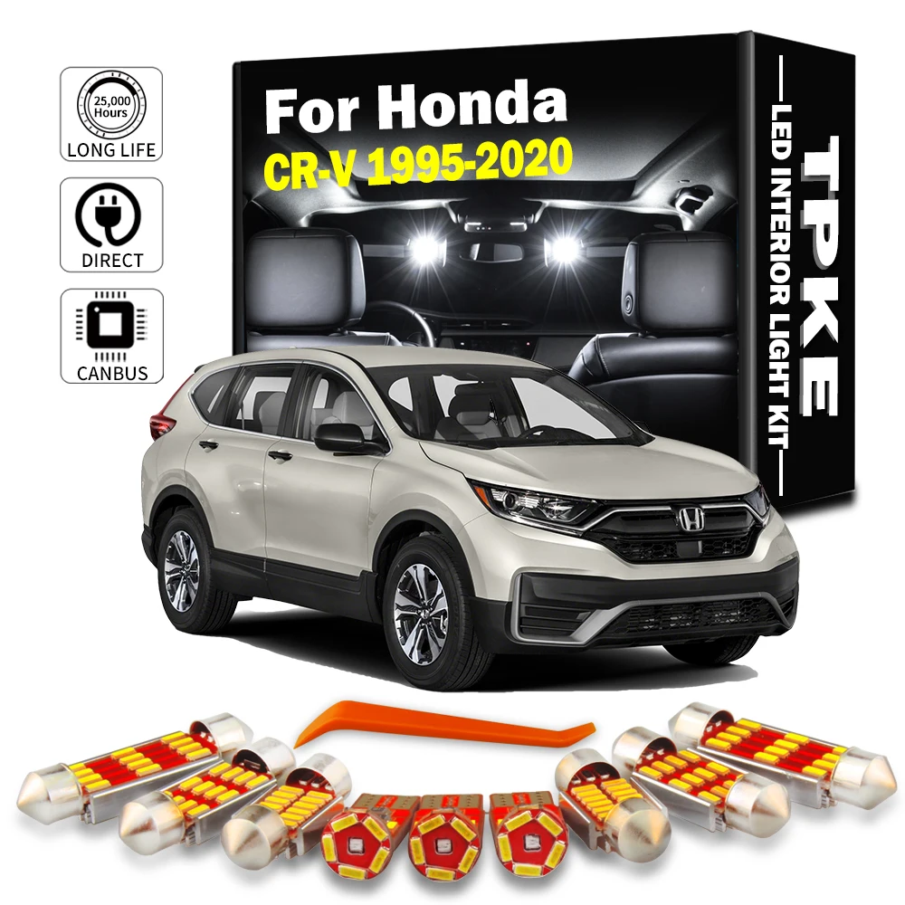 TPKE для Honda CRV CR-V 1995-2020 автомобильные лампы светодиодные внутренние купольные