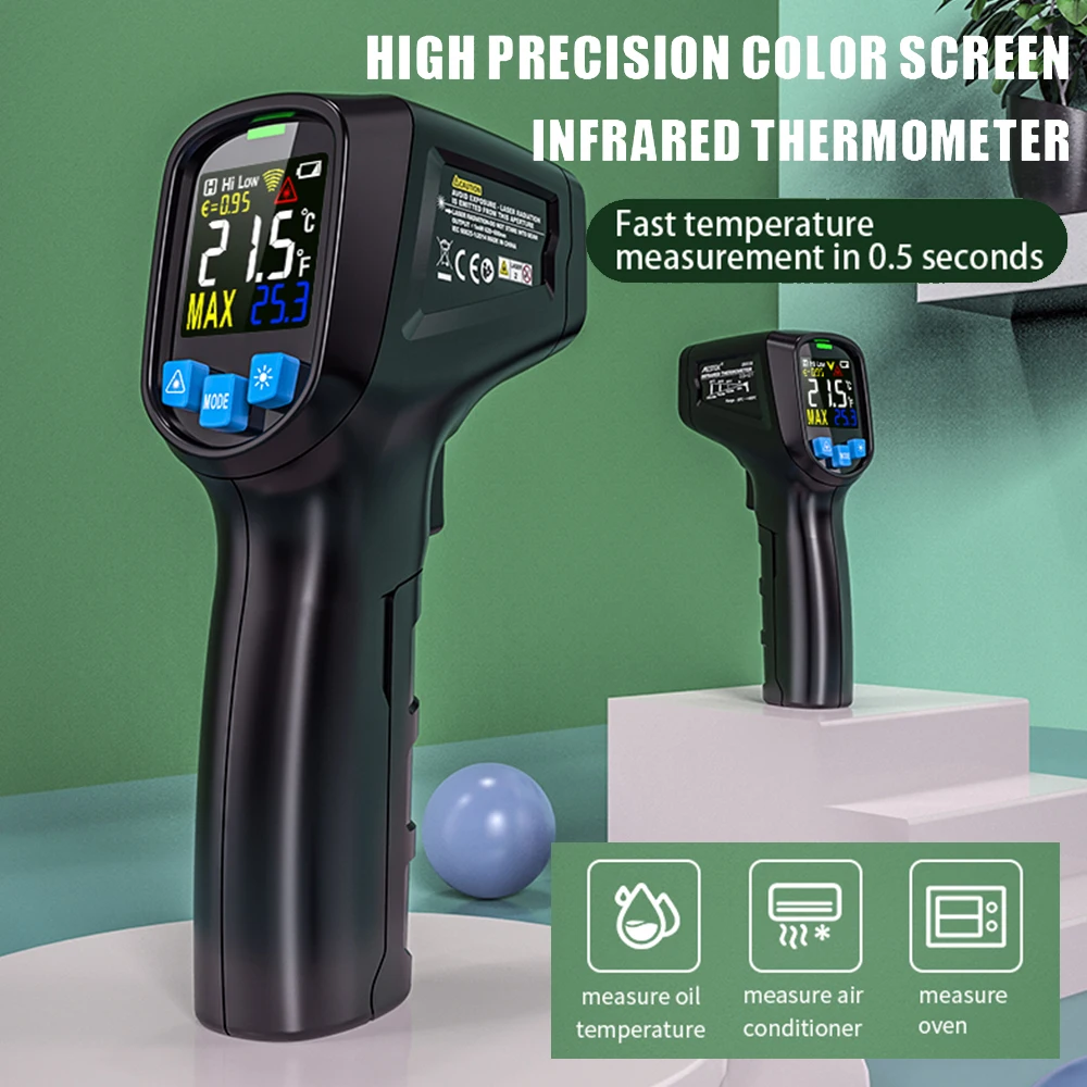 

IR03A/IR03B MESTEK -50~600℃ Handheld Non-contact Laser Digital LCD Infrared Thermometer Industrial IR Temperature Pyrometer