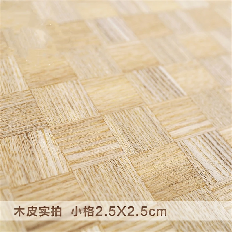 Natural Genuine Chinese Ash Wood Veneer Weave Slice for Furniture Backing with Tissue about 40cm x 2.5m 0.3mm thick C/C images - 6