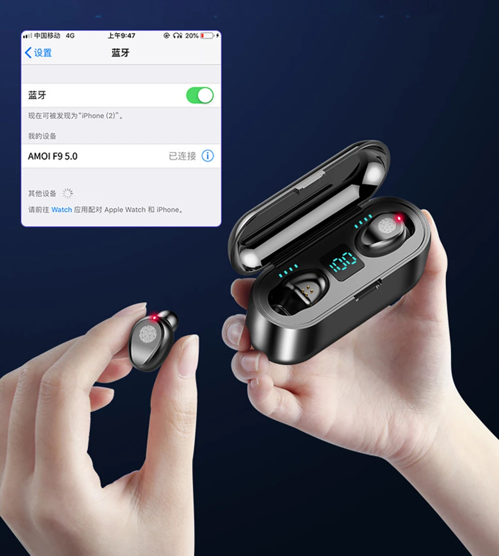 120 часов беспроводные наушники Hifi Bluetooth 5,0 водонепроницаемые IPX7 Siri сенсорные USB наушники power Bank air dots для xiaomi