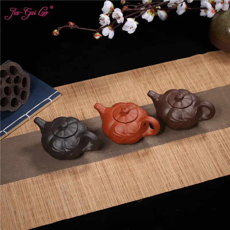 

Чайный сервиз из фиолетовой глины Yixing, чайный сервиз в виде тыквы для чая guan yin, китайский чайный сервиз H037, 120 мл