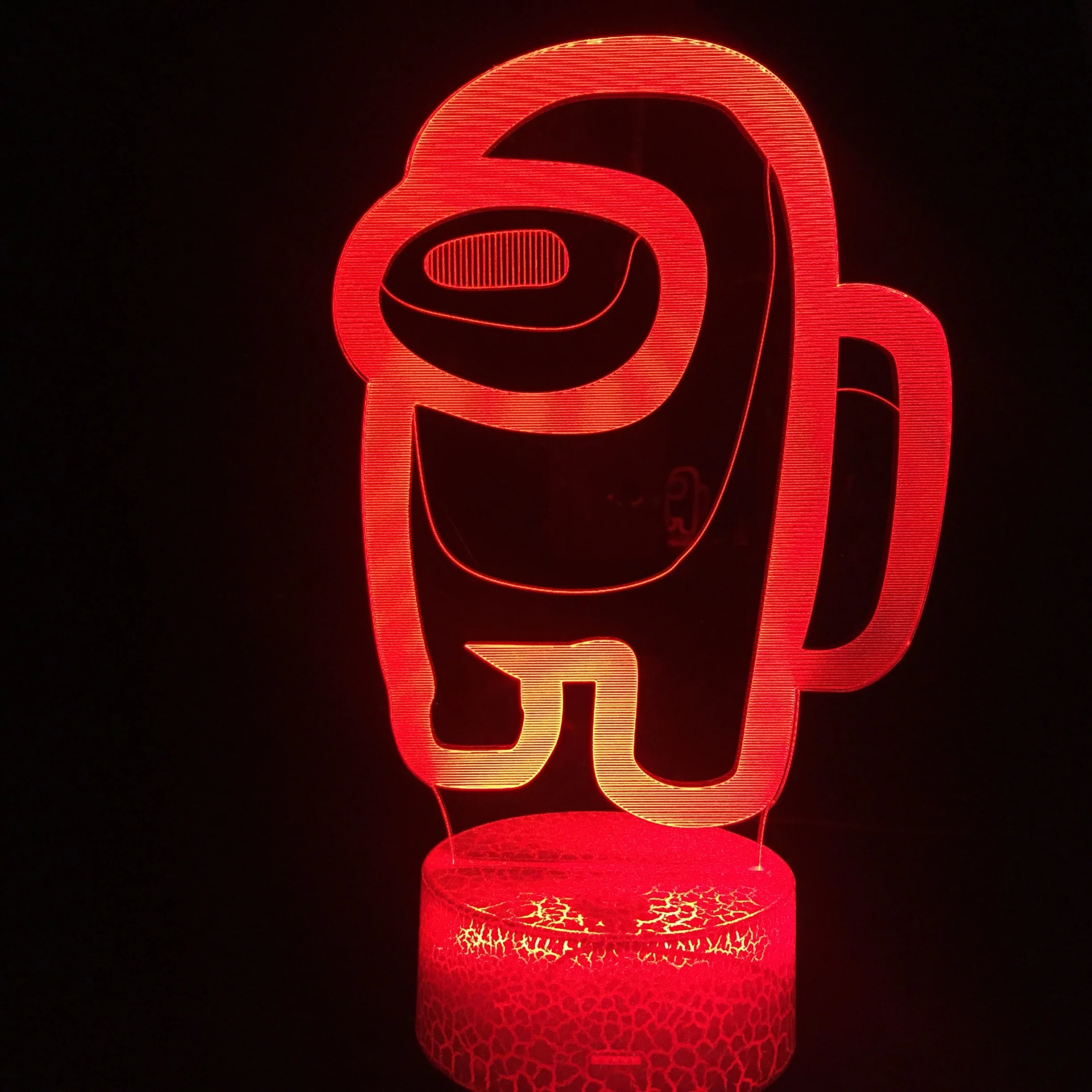 Популярная игра друзей с логотипом США настольная лампа 3D иллюзией декор