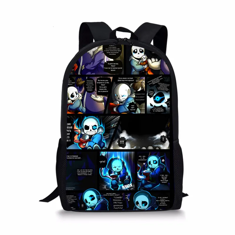 XM2627C Аниме Undertale Школьные сумки Дети Книга Сумки малышей мультфильм FNAF Фредди UT рюкзак Sans мальчиков девочек Школьный набор - Цвет: XM2627C