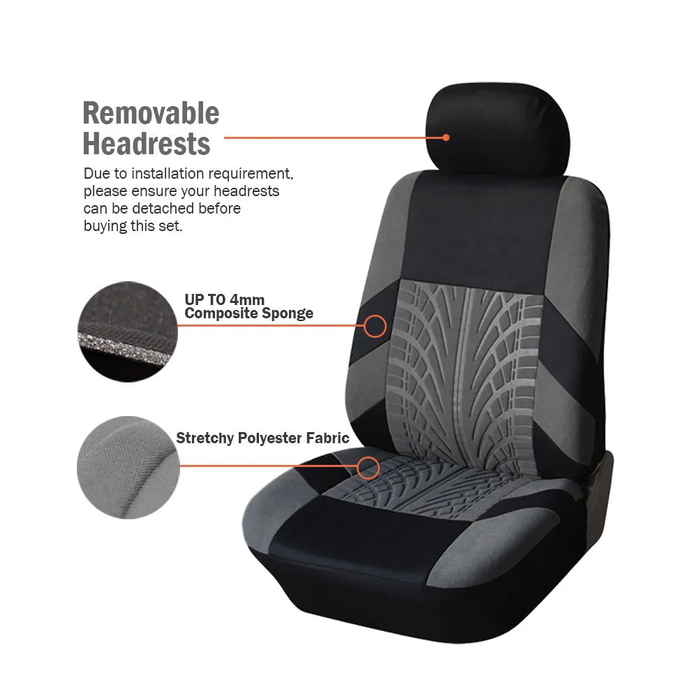 LUNDA Модный комплект чехлов для автомобильных сидений Универсальный