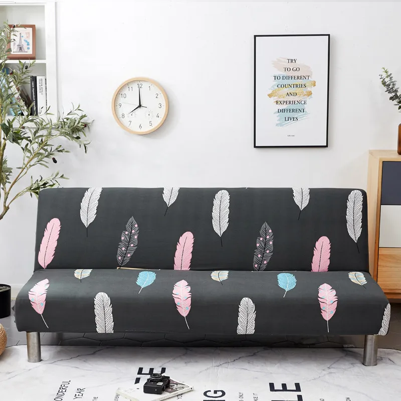PY 41 чехол для дивана складной тянущийся большой эластичный без подлокотника
