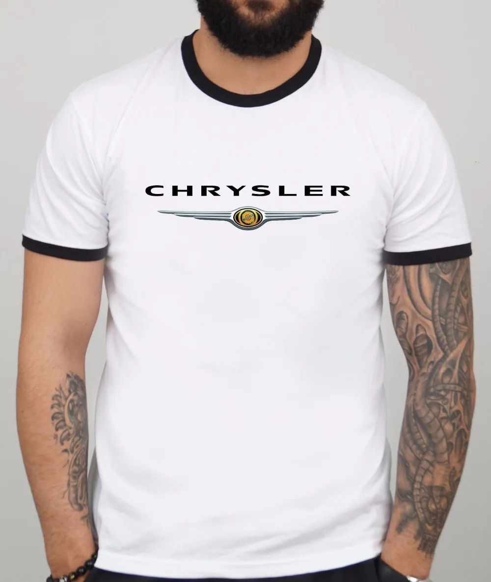 

Brand Summer Style Cotton Men'S Unique Masculine Streetwear Classic American Car Fans Logo Cars T-Shirt White New Men T Shirt