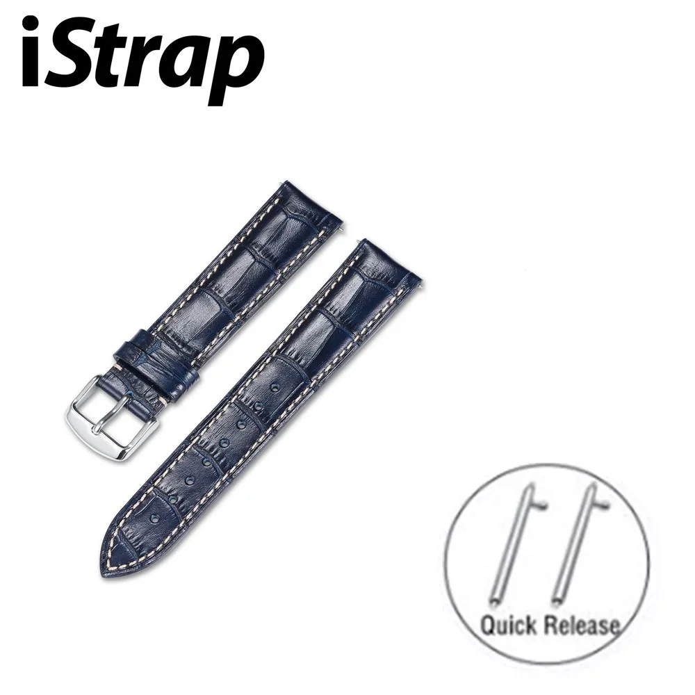 Ремешок для часов iStrap 18 20 22 24 мм мужчин и женщин быстросъемный винтажный ремешок
