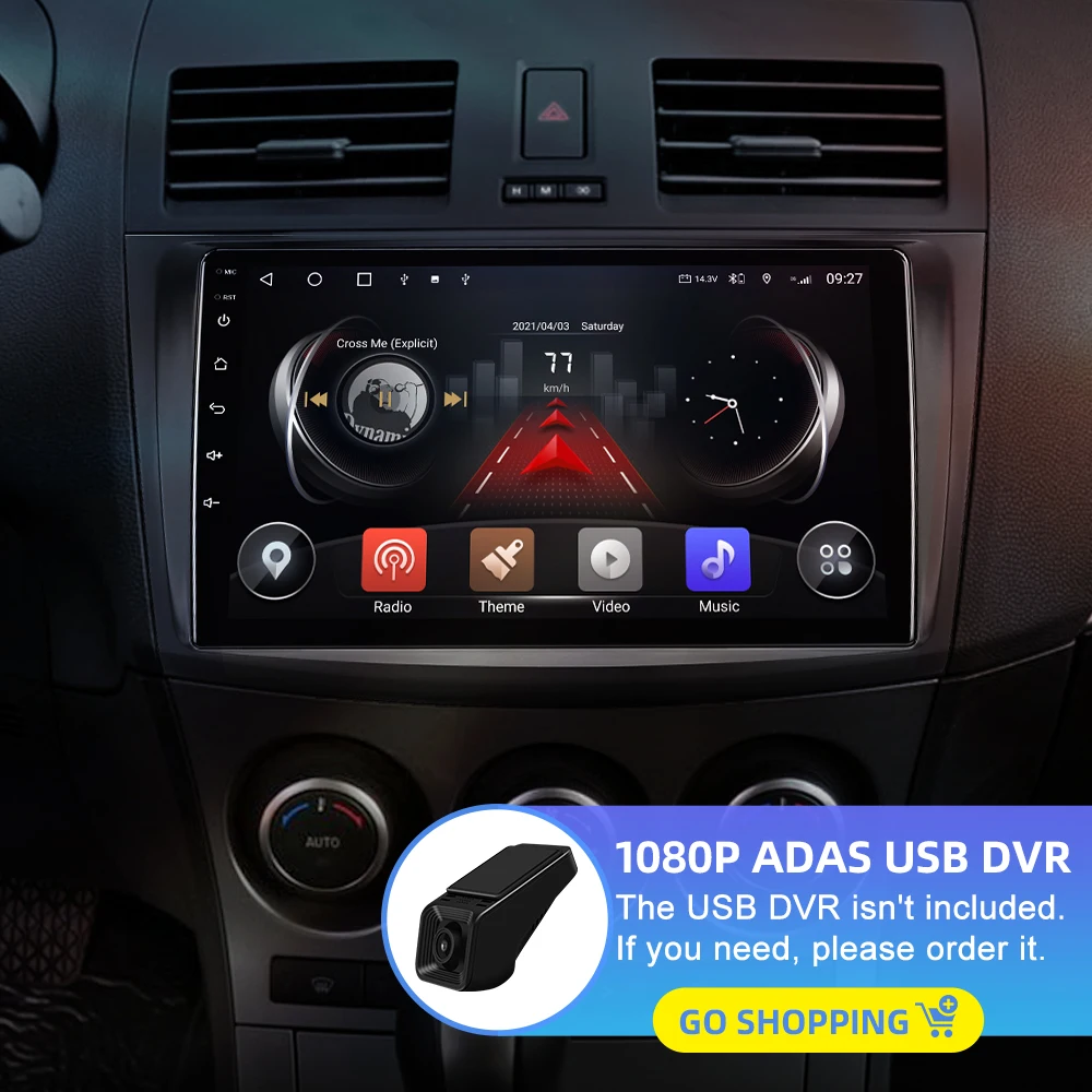 Автомобильный радиоприемник ISUDAR T72 QLED Android 10 для Mazda 3 2010 2011 2012 2013 GPS мультимедийный