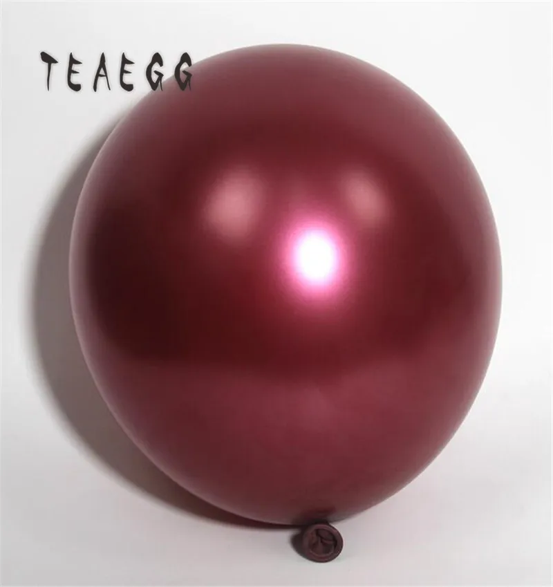 Латексные воздушные шары с гелием бордовые перламутровые 12 дюймов красные