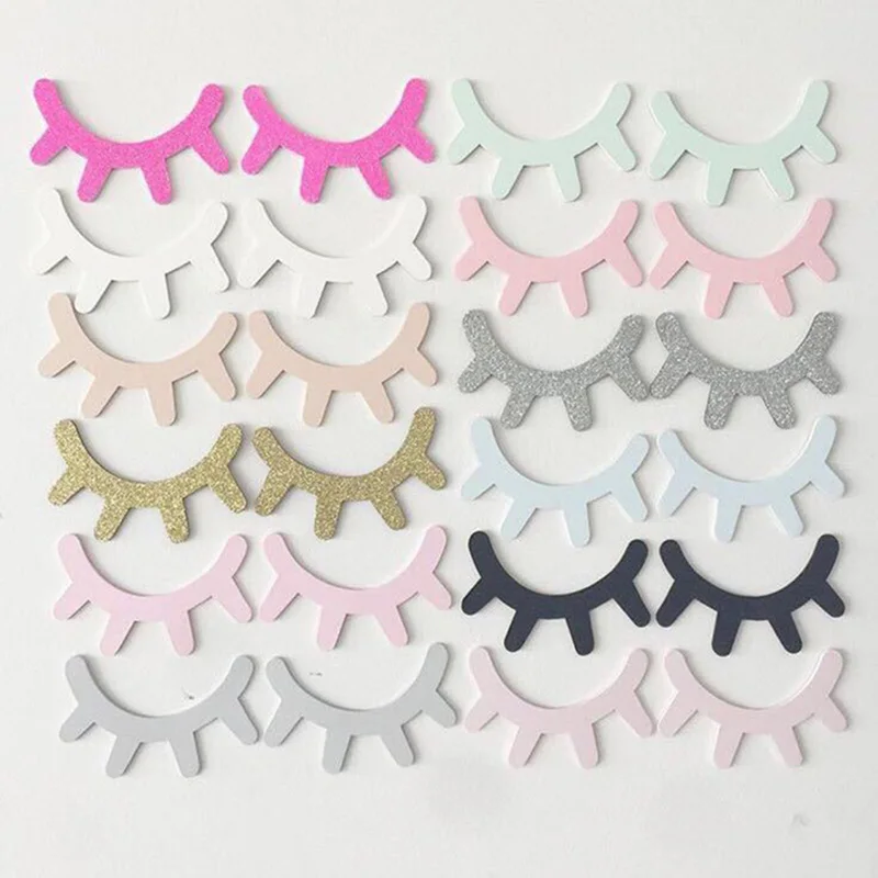 1 Pair Wooden 3D Cute Sleepy Eyes Eyelash Pattern Wall Sticker DIY Kids Room Living Decoration Baby Girls Gift Decals | Дом и сад