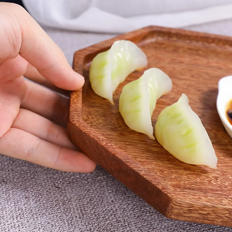 

Wooden Tea Tray Snacks Fruit Food Storage Dish Durable Serving Tray Home Storage Supplies Octagonal Storage Dish Norbi