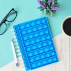 Популярный антистресс popet A5 блокнот сенсорные игрушки Push popper приглушенная доска силиконовый popete Обложка Блокнот фиджет игрушка студенческие принадлежности