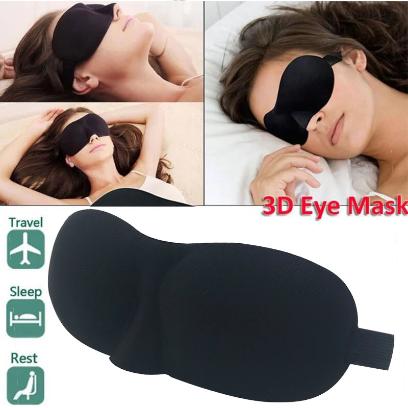 1 pc Модульная 3D маска для глаз для сна, дышащая пена с эффектом памяти, контурная повязка на глаза, чехол для глаз, лучшая маска для сна для путешествий для женщин и мужчин - Цвет: 1 pc