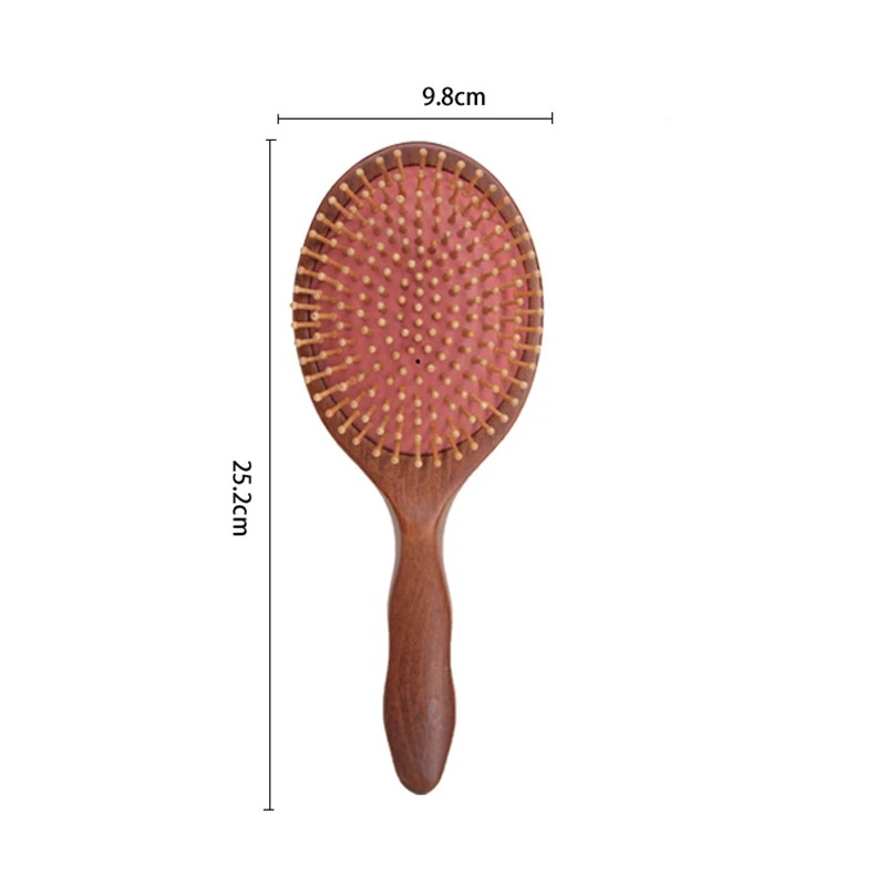 

1PC Anti-static Wood Comb Beech Airbag Comb Prevent Hair Loss Massage Brush Hairbrush Comb Scalp Hair Care Healthy Wooden Comb