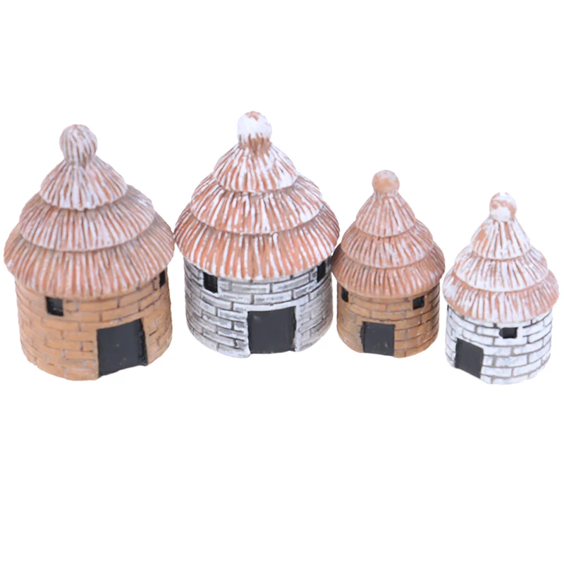 2 шт. китайский антикварный мини-дом ретро здание микро Волшебные садовые фигурки