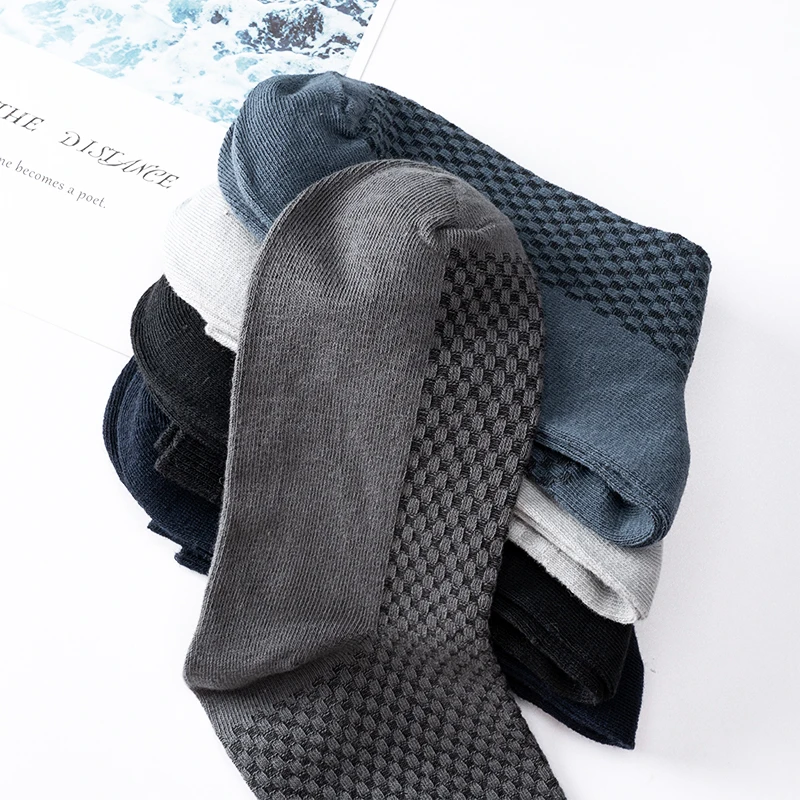 

Men's bamboo fiber stockings, compression stockings, leisure, business, 39-45 large, 10 pairs / batch