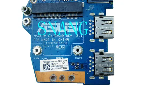 Для оригинального ASUS UX501J UX501JW N501J N501JW usb аудио Плата IO DA0BK5PIAF0 DAOBK5PIAF0 Бесплатная