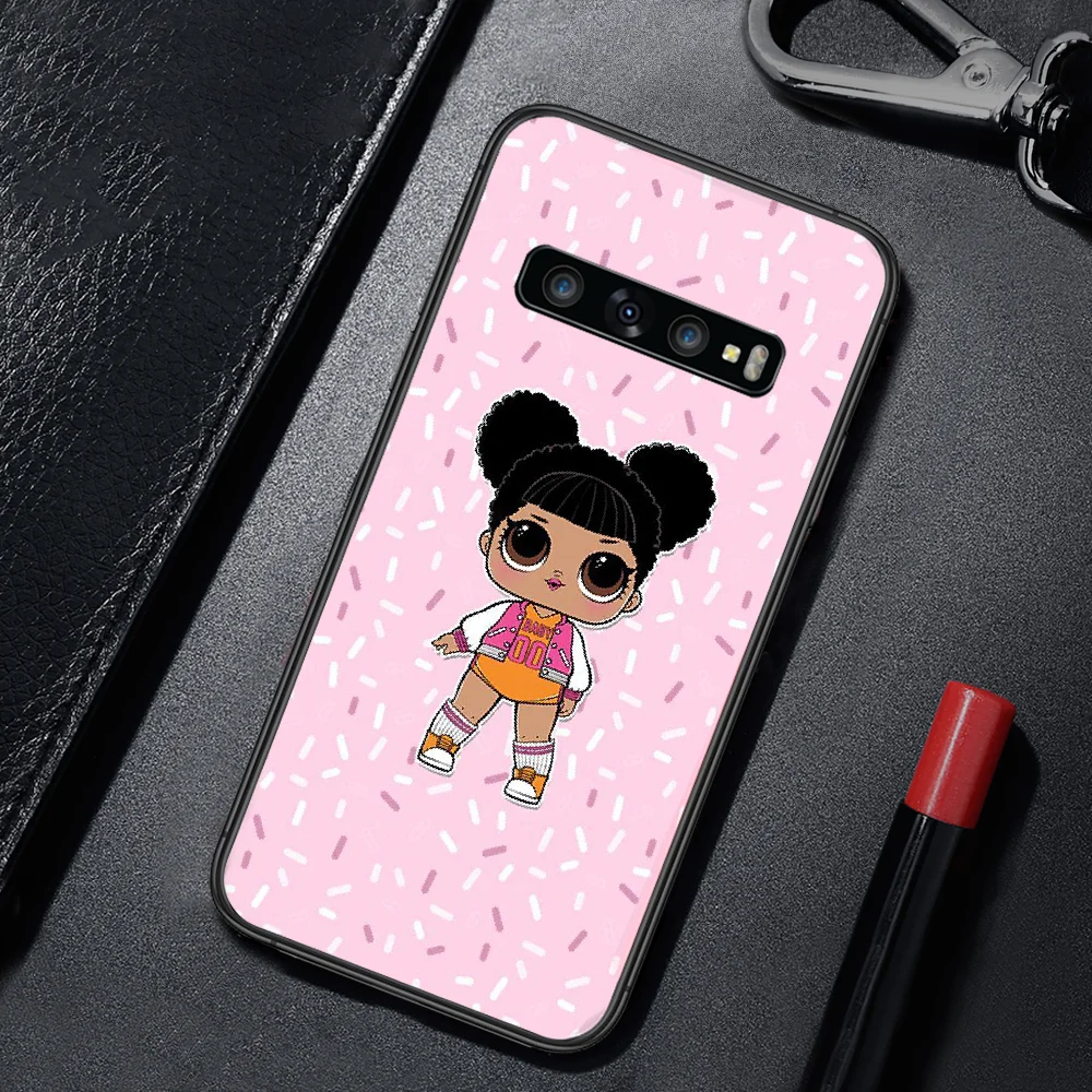 

Cartoon LOL Dolls Girls Phone Case Cover For For SamSung Galaxy S Note 7 8 9 10 20 Uitra Plus E Lite Black black Shell Painting