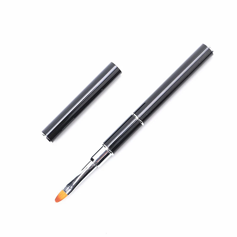 

Двусторонний инструмент для лечения ногтей из нержавеющей стали, ручка для удлинения ногтей, кисть для геля, ручка с цветочным рисунком, кис...