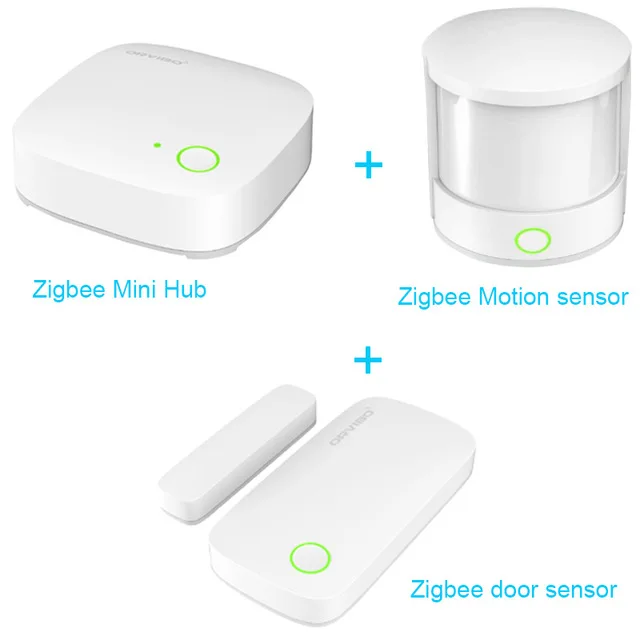 hub door motion Orvibo Zigbee Беспроводной умный Комплект охранной сигнализации умный минихаб WiFi IP Webcam датчик двери окна датчик движения приложение управление - Цвет: hub door motion