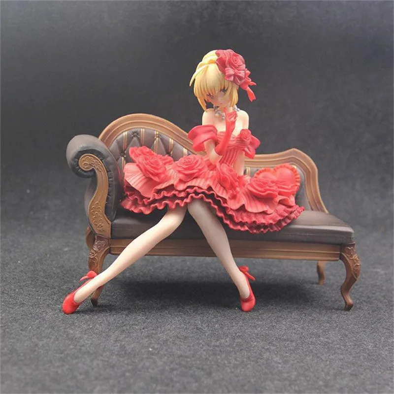 17 см Fate Stay Night Saber Нерон Клавдий секси аниме Рисунок дополнительный красный платье