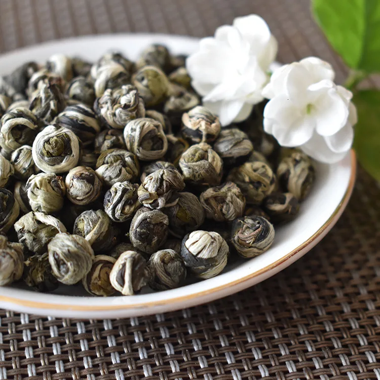 China Ecology Organic BaiHao Jasmine Dragon Pearl Tea Flowers tea Beads Flower Pearls Bead Fujian Green | Дом и сад