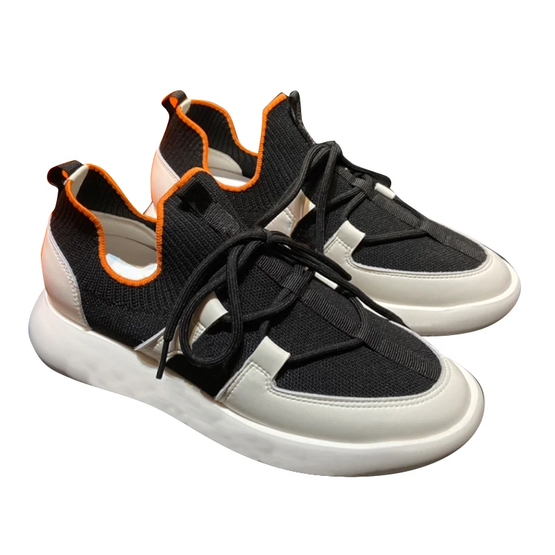 

2021 Franch Harisu Women 's Shoes Sports Shoes Flying Woven Mesh Spliced Head Leather Original Brand Logo High Quality Dust Bag