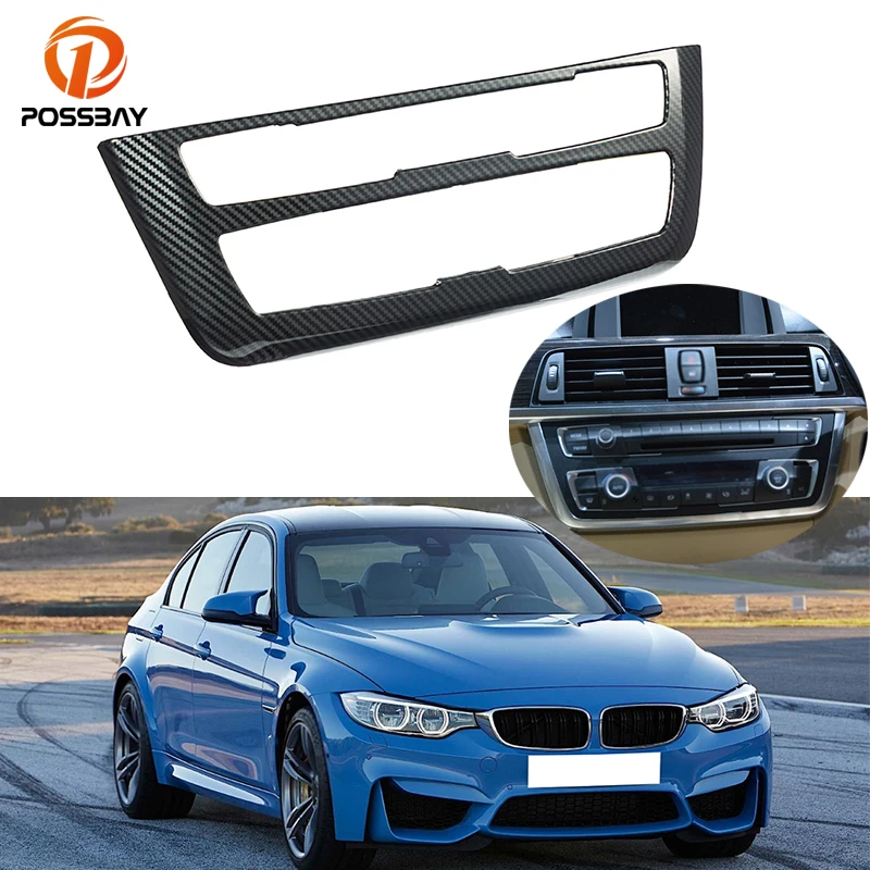 

Car Carbon Fiber Type CD AC Console Control Panel Trim Hard Cover for BMW 3 Series F80 M3 F82 F83 M4 2014-2018 Interior Parts