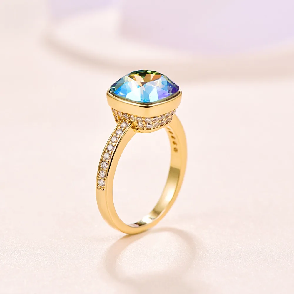 Роскошные кольца Malanda с кристаллами SWAROVSKI для женщин, Новые Модные Элегантные кольца для свадебной вечеринки, ювелирные аксессуары, подарок для мамы и девочки