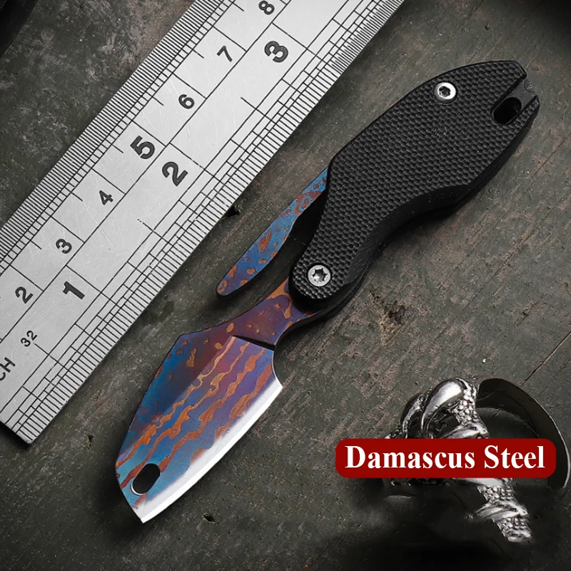 мультитул нож для выживания cs go Дамасский складной Ручка G10 тактические
