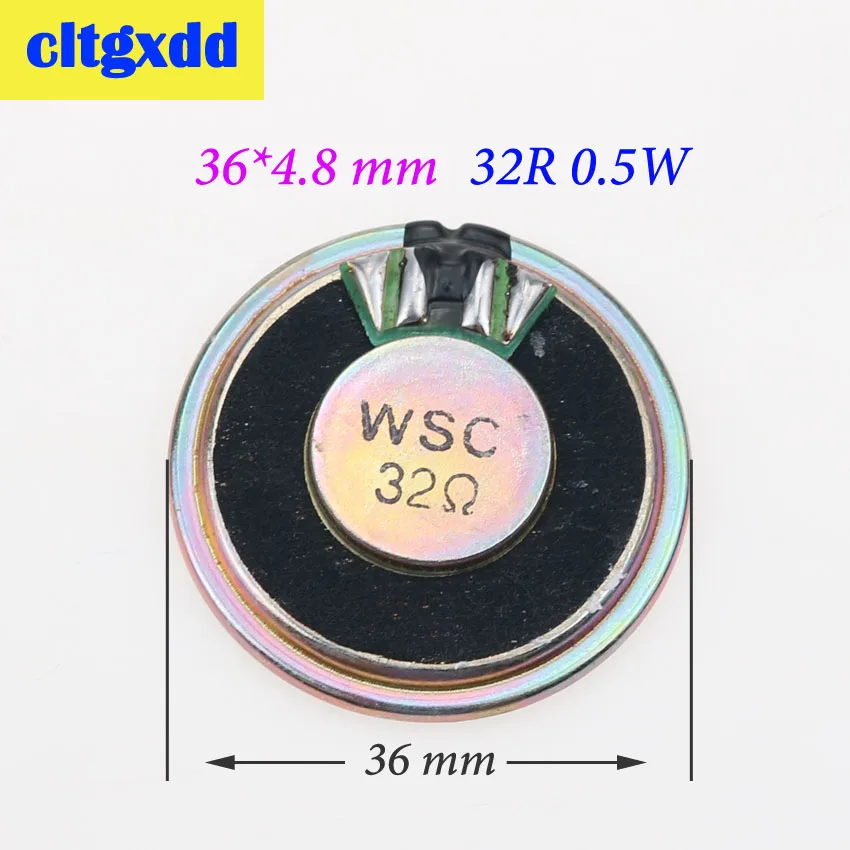 36mm Cltgxdd 8 Ом 0,5 Вт громкоговоритель Магнитный динамик 15 20 23 26 28 32 36 40 50 мм Диаметр 8R 0,5 Вт громкоговоритель звуковой проигрыватель - Цвет: 36mm