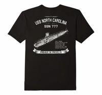 uss north carolina ssn 777 nuclear powered attack submarine t shirt summer cotton short sleeve o neck mens t shirt new s 3xl
