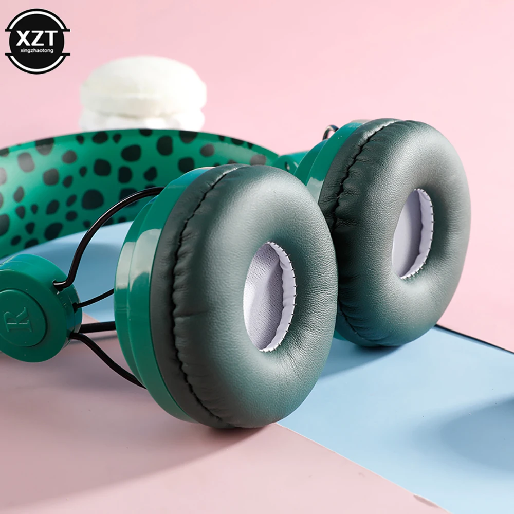 Динозавр проводные наушники С микрофоном мальчик сын музыкальные стерео