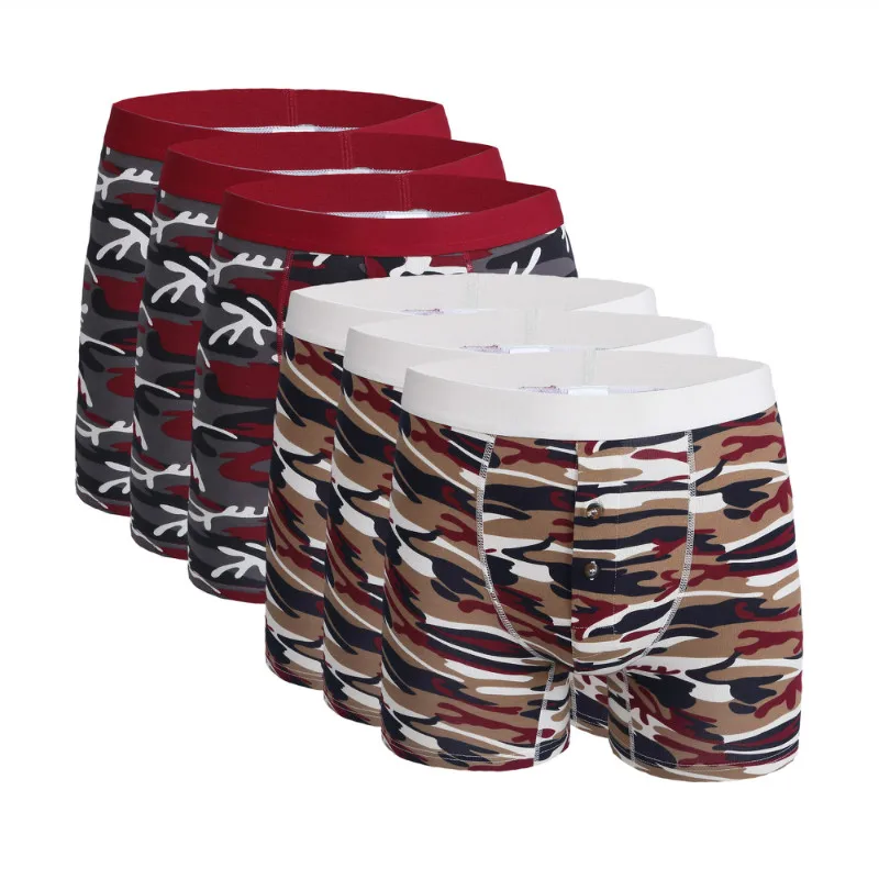 6 Pcs 1145 Mix A25 6 шт./лот, горячее предложение, новая мода, сексуальные Брендовые мужские длинные шорты-боксеры для мужчин, нижнее белье, Mr Underpant, Мужские дышащие боксеры размера плюс, 6XL - Цвет: 6 Pcs 1145 Mix A25