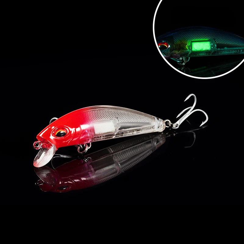 

2020 светящаяся приманка для рыбной ловли, жесткая приманка в виде гольяна 10 г, 7 см, плавающая приманка в виде гольяна, кренкбейт, Джеркбейт, ис...