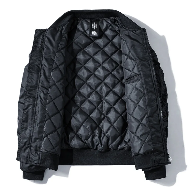 

Spring /Autumn Bomber Jacket Thin Slim Long Sleeve baseball Jackets Warm Winter Bomber Jacket Outdoor Sport Baseball Coat