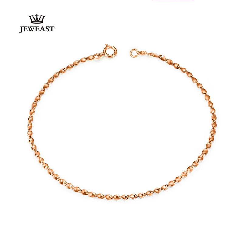 

Браслет из чистого золота 18 К, настоящий однотонный золотой браслет AU 750 хорошего качества, высококлассное модное классическое вечернее юве...